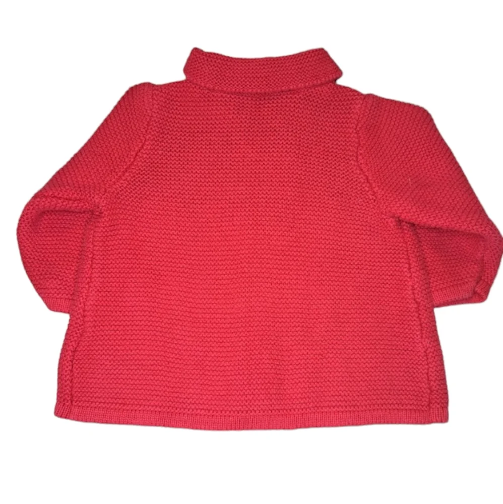 Old Navy Knit Sweater Jacket Red with Buttons Size 3-6 Months